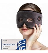 Telepepe Cordless Heated Face Mask, 2500mAh Rechargeable Moist Warm Face Wrap with 3 Heating Leve...