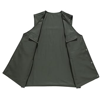 Men's Summer Multi-Pockets Reporter Vests V-Neck Button Work