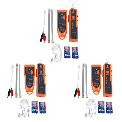 Ronlok 3 x UTP STP Cat5 Cat6 Rj45 LAN de red Tester Line Finder Rj11 Teléfono Wire Tracker Tracer Diagnose Tone Kit Xq-350