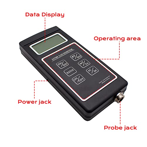 Image of SJ700 High-Precision Tesla Gauss Meter, 0.01mT Resolution Magnetic Field Tester with 9V Power Supply - Professional Flux Density Measurement Tool