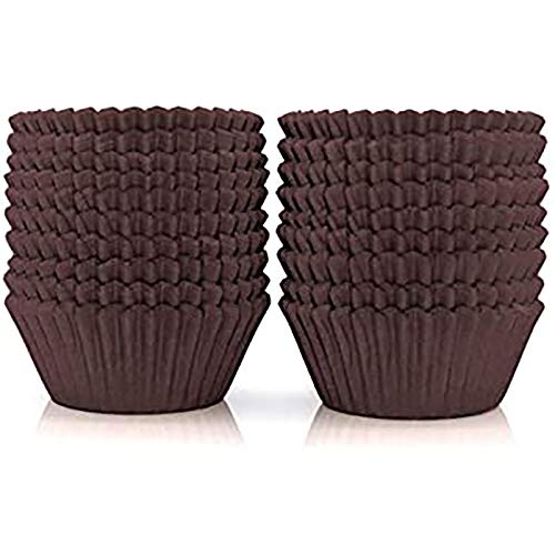 Jamboree 500pcs Cupcake Liners, Cupcake Wrappers, Disposable Cupcake Paper Baking Cups for Cake Balls, Muffins, Cupcakes and Candies. (Assorted Bright Colors) (500, Brown)-picture-16