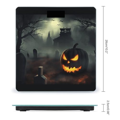 Báscula digital Halloween Horror para baño 400 lb miniatura 2