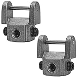 2Pcs Scroll Saw Parts Accessories, Spiral Saw Blades Pin End, Metal Pin-Less Upper Lower Holders, Pinned Clamps Holder Adapter Conversion Kits, Easy Use, Suitable for Blade Size 5.24 inch x 0.03 inch