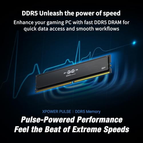 Image of SP Silicon Power XPOWER Pulse DDR5 16GB 6000MHz CL36 1.35V UDIMM Gaming Desktop Computer RAM Memory (SP016GXLWU60CFSJ)