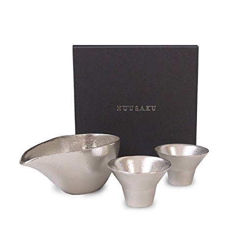 【値下げしました】能作 片口・小　3個「2」 楽天市場】能作 酒器セット ぐい呑み（錫×金箔） 片口小（金箔） 猪口