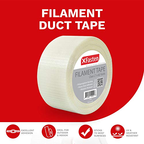 Xfasten Heavy Duty Filament Tape, 2 Inch By 60 Yards #TOP1