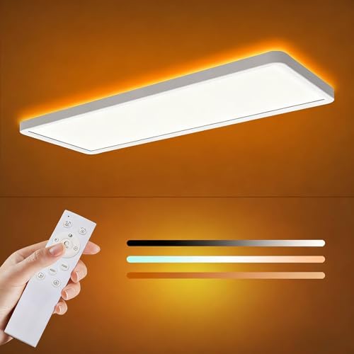 ELEPHANTBOAT® 48W LED Ceiling Light with Remote,3000K-6500K Dimma...