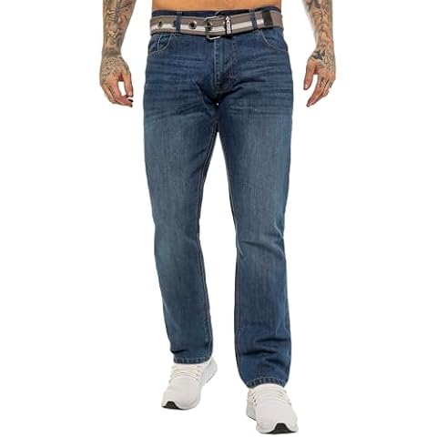 989Zé ENZO Mens Regular Fit Denim Jeans Cover