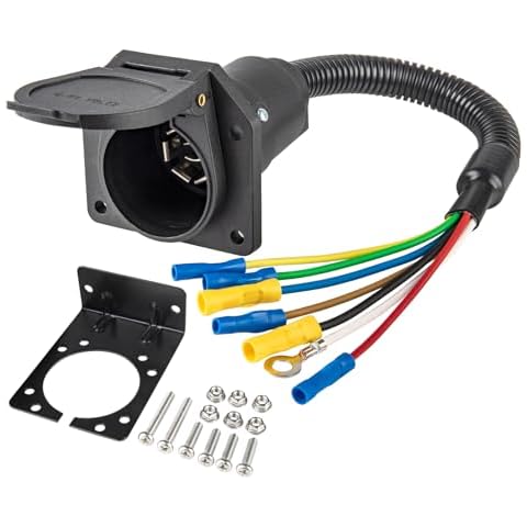 MECMO 7-Way RV Trailer Connector Cover