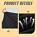 Vaveren Padded Shorts Black Shock Absorbing Comfortable Hip Protection Gear for Ice Skating Men Women Snowboard , XL