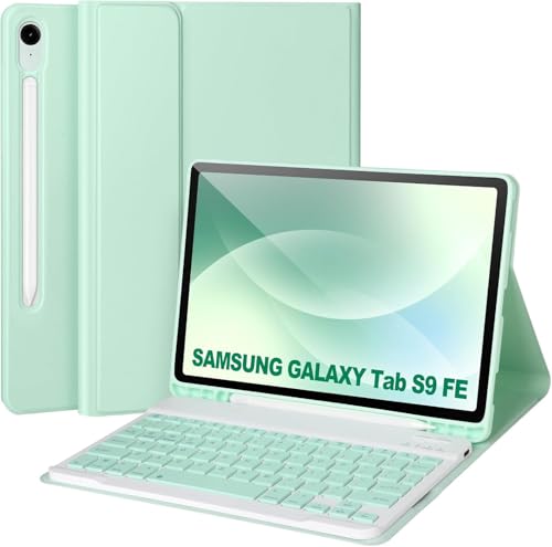 Galaxy Tab S9 FE ミント(カバー付き) Amazon | Galaxy Tab S10 Lite/S10 FE/S9 FE/S9 用 キーボード ケース
