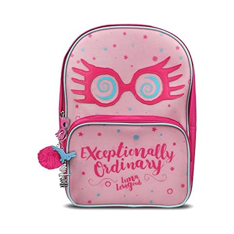 Mochila Escolar Groovy Harry Potter Luna Lovegood Rosa Cover