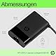 HP USB-C Ladekabel für Laptops, Tablets & Smartphones, 65W, 180 cm Kabellänge, schwarz