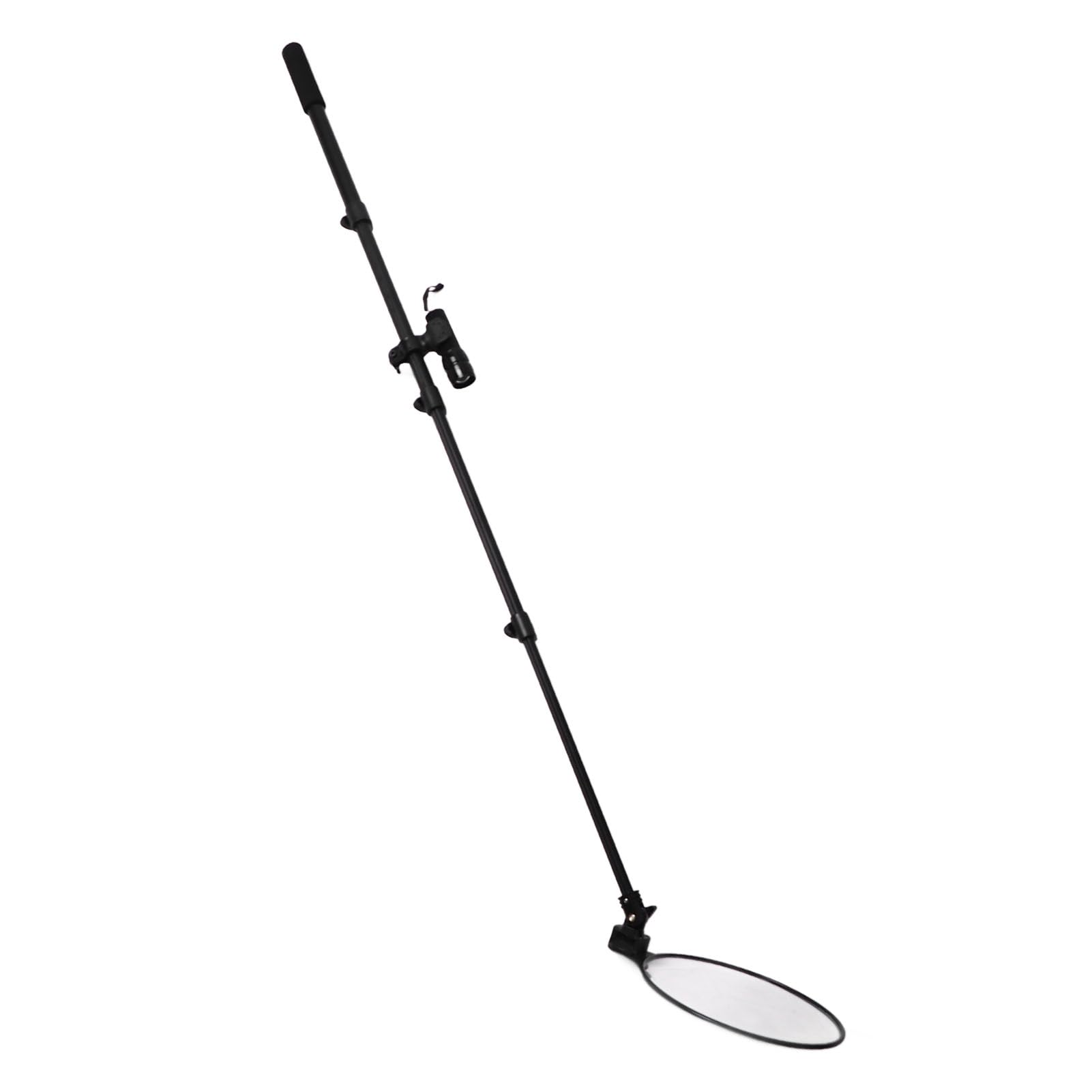 Espejo de Inspección Telescópico con Luz LED, Multifuncional, Herramienta de Espejo Mecánico de 20 Cm de Largo, Visión de 360°, Gran Angular para Técnicos de Estacionamiento,