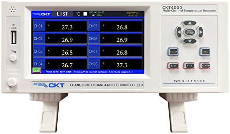 CKT4000-8 Temperature Logger Temperature Data Recorder Temperature Tester with 8 Channels
