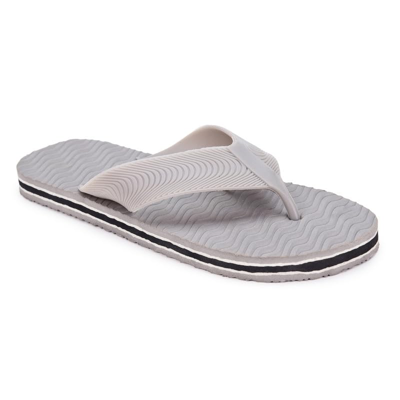 Image of Men's Hawaii Slippers Lightweight Comfortable Flip Flops for Men Soft Casual Bathroom Beach Outdoor Footwear Gents Slipper
