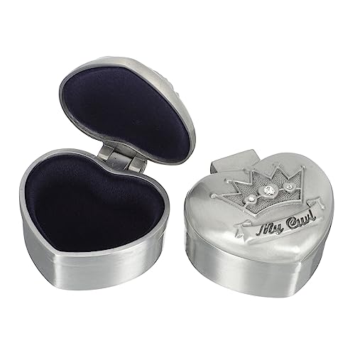 Abaodam 2pcs Alloy Keepsake Organizer Tooth Holder Durable Tooth Saver Box Adorable present for Childhood Memories