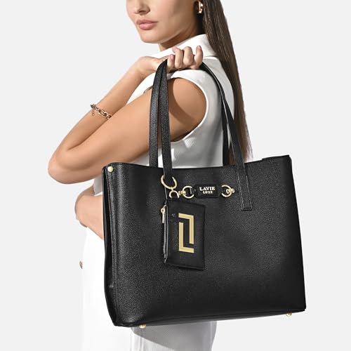 Image of Lavie Luxe Women's Duo Chloe 3 Compartment Tote Handbag | Tote Bag For Work | Ladies Purse | Stylish Shoulder Bag | Gift For Women