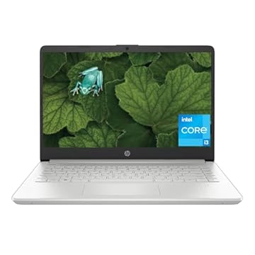 HP Laptop de 14 polegadas, tela Full HD, Intel Core i3-1215U de 12ª geração, 4 GB de RAM, SSD de 128 GB, gráficos Intel UHD, Windows 11 no modo S, 14-dq5000nr (2023)