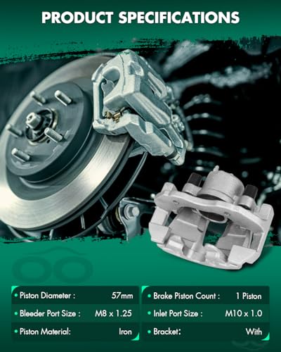 Image of SCITOO 18B4948 Front Left Brake Caliper With Bracket Compatible For Ford For Focus 2004-2007