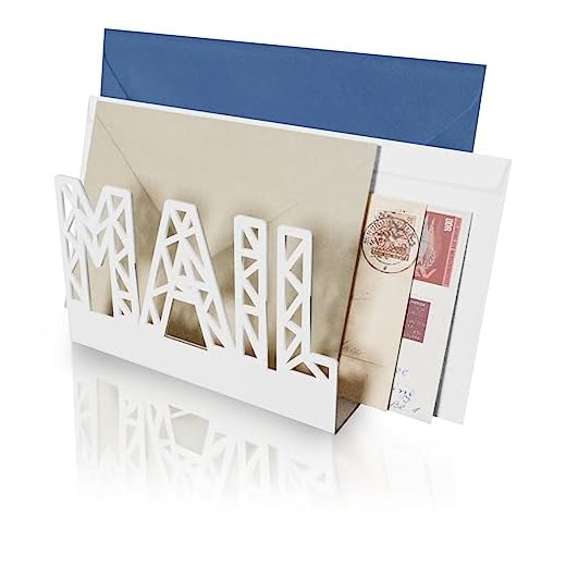 SirHoldeer Portalettere da Tavolo Moderno, Organizer Scrivania Ufficio, Porta Posta da Tavolo in Metallo, Porta Documenti Ufficio, Portadocumenti da Scrivania, Desk Organizer Aesthetic