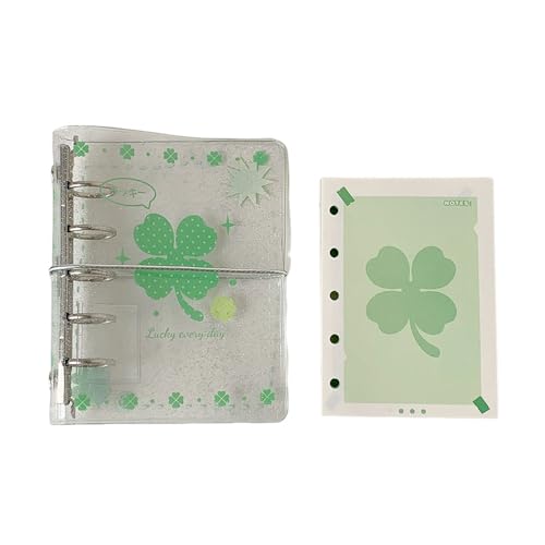 リフィル60枚付き シール帳 バインダー 可愛い オープン ミニサイズノート M5 サイズ メモ帳 かわいい パステル文具 キャラクター文具 女の子 文房具 手帳 デコレーション リングノート 小さいサイズ 韓国風文具