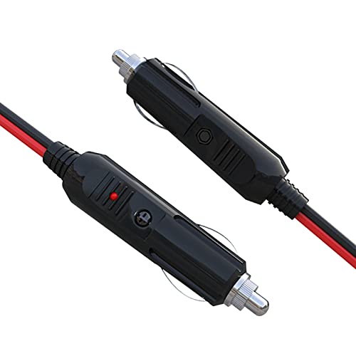 Goupchn Car Cigarette Lighter Splitter 1 to 2 12V Power Charger Port Adapter Plug Socket 2-Way Splitter 11.8inch Cigarette Lighter Extension Cord with 15A Fuse