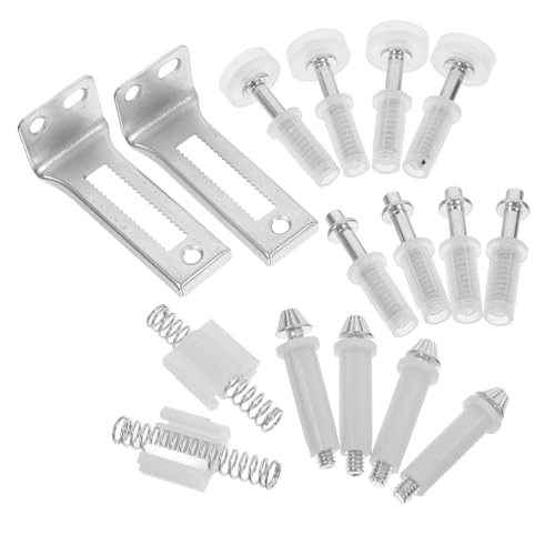Kit de herrajes para puerta bifold Ciieeo, juego de pivote de puerta corredera, componentes metálicos resistentes para instalación fácil en el hogar miniatura 1