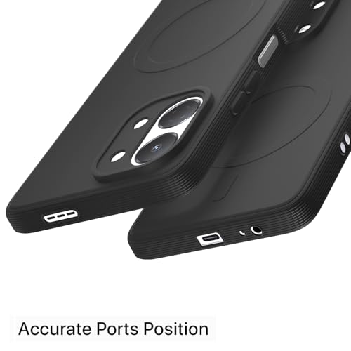 Image of Pikkme Back Cover for Tecno Spark Go 3 Soft Matte Silicone Mag-Safe Design (Mag-Safe Not Support) Camera Protection | Slim Fit Bumper Cover (Black)