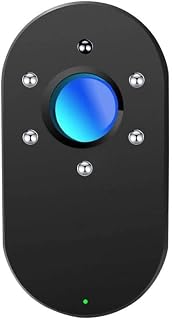 Detector de cámara multifuncional con alarma de escaneo antirrobo, color negro