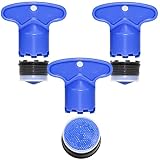 M18x3 Strahlregler Mischdüse Luftsprudler Wasserhahn Bubbler Wasserhahn Sieb Perlatoren für Wasserhähne Perlator Innengewinde Belüfterschlüssel für Wasserhähne 6-teiliges Set (M18)