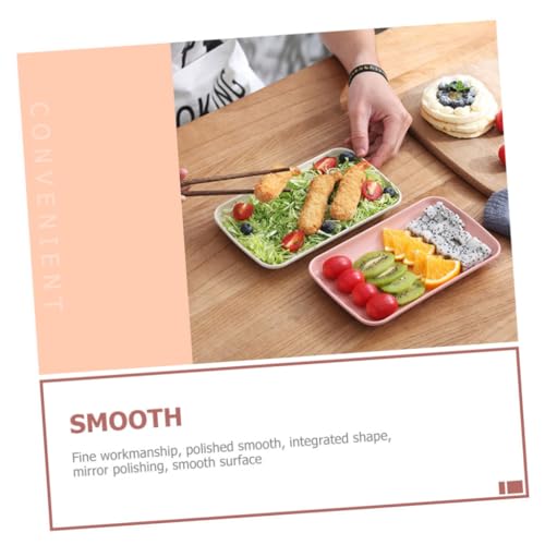 Set de 4 platos rectangulares para sushi miniatura 3