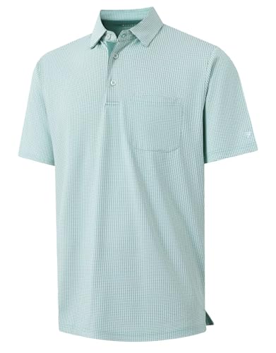 Camisetas Polo para Hombre M MAELREG, de Manga Corta, Secado Rápido, Jacquard, con Tecnología Antitranspirante, para Golf y Uso Casual miniatura 1