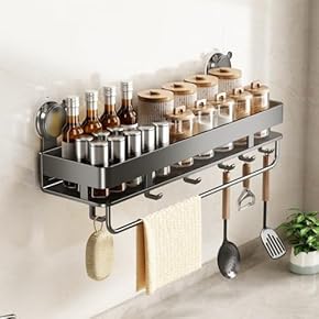 外箱傷の為格安⭐️新品 キッチンラック 調整可能 おしゃれ コンセント付き 黒 外箱傷の為格安⭐️新品 キッチンラック 調整可能 おしゃれ