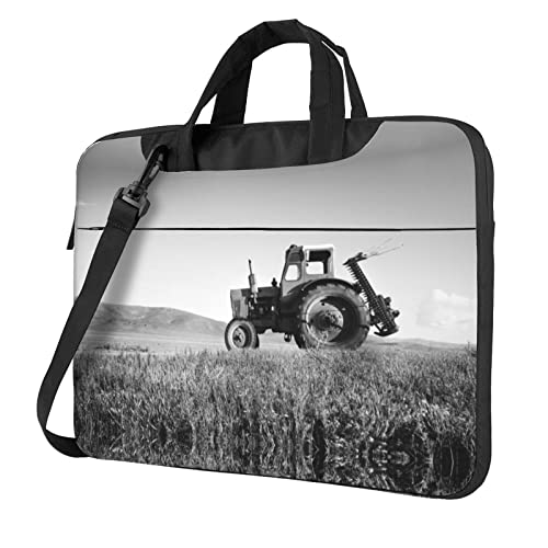 Funda de portátil 14 pulgadas con diseño de gato y tractor para ordenador de 13 y 14"