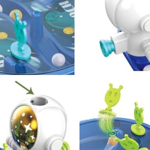 Image of Lefan Pinball Game for Kids 3 4 5 6 7 Years Old Mini Tabletop Pin Ball Board Game for 2-4 Players Fun Educational Game Toy Birthday Gift for Boys Girls Indoor Family Game Set (Blue)