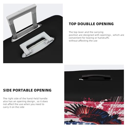 Travel Luggage Cover 4th Of July America Bald Eagleindependence Memorial Day Fashion Washable Baggage Suitcase Protector Fit For Luggage X-Large4