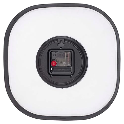 Image of TEKCOOL Plastic Analogue Wall Clock 12 inch Silent Quartz Decorative Wall Clock Non-Ticking Classic Clock Battery Operated Round Easy to Read for Room /Home /Kitchen /Bedrom /Office /School.Rose White-