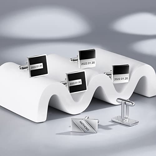 Mancuernillas personalizadas para hombre con grabado miniatura 4
