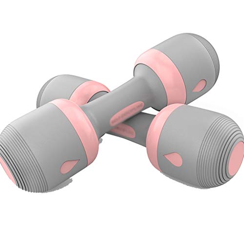 Mancuernas de fitness para mujer, peso ajustable para el hogar, mancuernas pequeñas, mancuernas delgadas para el hogar, extraíbles y lavables (color: gris, tamaño: 2-10 kg) (2)