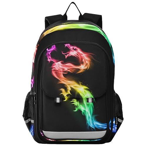 Sac à dos dragon magique pour l'école primaire et les loisirs des ados