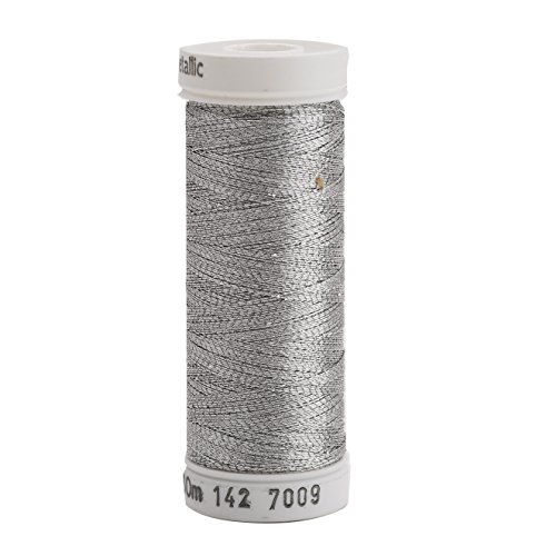 Hilo metálico Sulky 142-7009 para coser, plateado miniatura 1