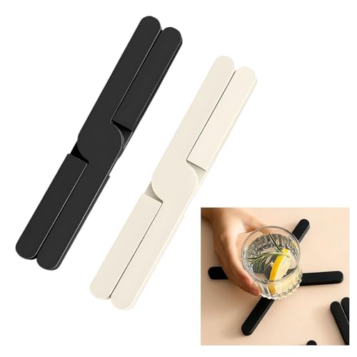 Fysaran Topfuntersetzer aus Silikon Faltbar Untersetzer Topf Hitzebeständig Topf Untersetzer-Set...