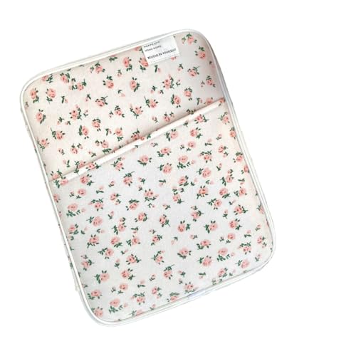Funda Floral Cottagecore para Laptop 13 pulgadas Rosa