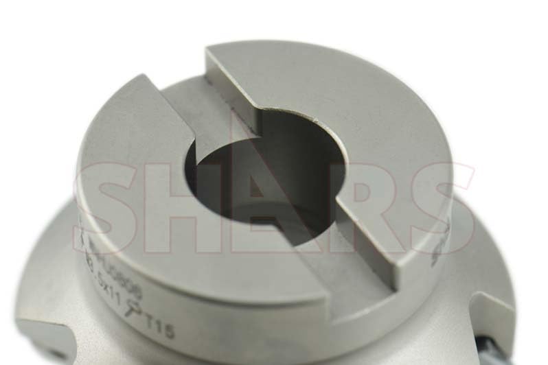 Shars 2-1/2" 90 Degree 5 Flute Indexable Face Mill + 5 PCS WNHU 442 Carbide Inserts for Alloy & Stainless Steel Cutting 404-2820W+424-2112(5) New [6