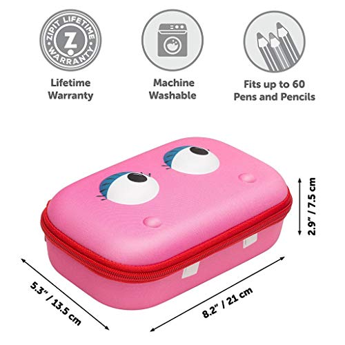 ZIPIT Beast Box Hard Shell Pencil/Storage Box, Pink - Image 3