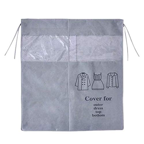 Sliveal Cubierta De Polvo Ropa Fundas De Ropa Capa No Tejida Cubierta Antipolvo Ropa Transparente Cubierta Antipolvo para El Hogar Positive