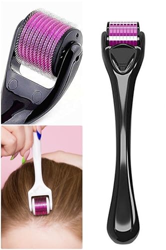 540 iğneli 0.5 Mm iğneli titanyum uçlu derma roller, saç ve sakal bakımı için