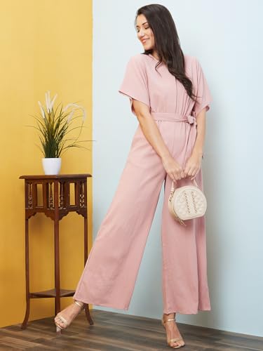Image of Globus Women Navy Solid Boiler Jumpsuit-3638099005