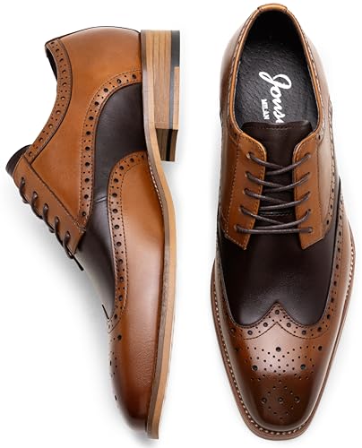 Image of Jousen Mens Dress Shoes Leather Oxford Classic Shoes Formal Business Dress Shoes for Men